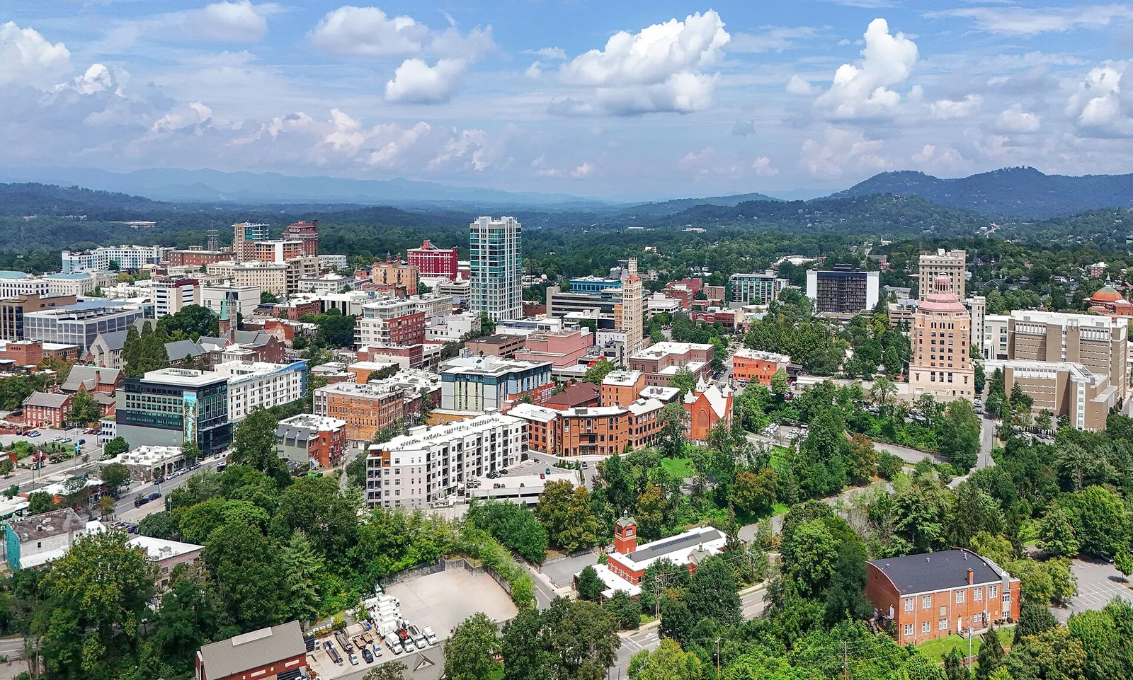 Asheville in the Blue Ridge Mountains