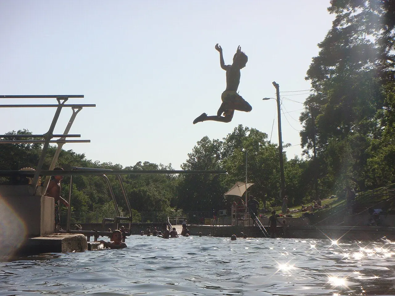 Barton Springs Pool in Austin; current swimming access and admission are checked separately.