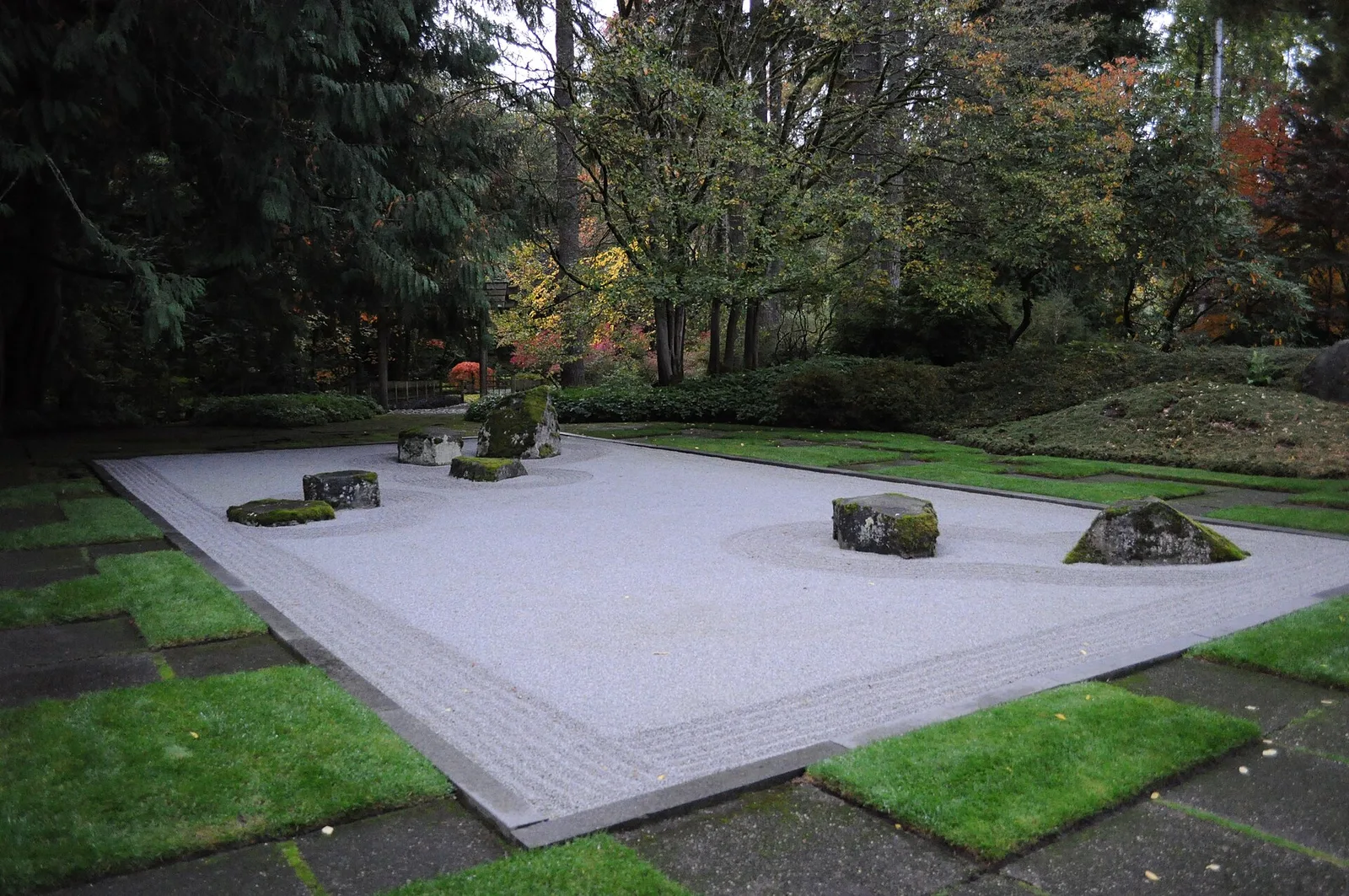 The Japanese stone garden at Bloedel Reserve, Bainbridge Island