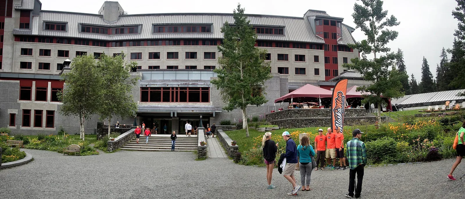 The Hotel Alyeska · Hotel exterior, July 2017.