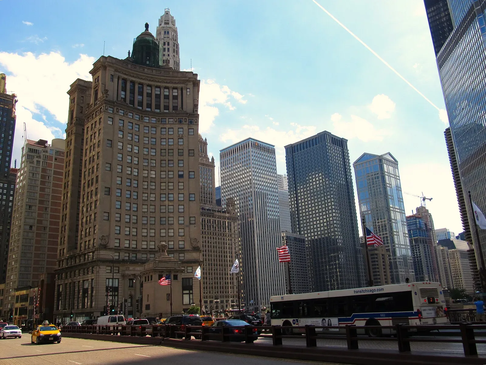 LondonHouse Chicago · Historic building exterior, photographed in 2013 before its hotel conversion; not a current room image.