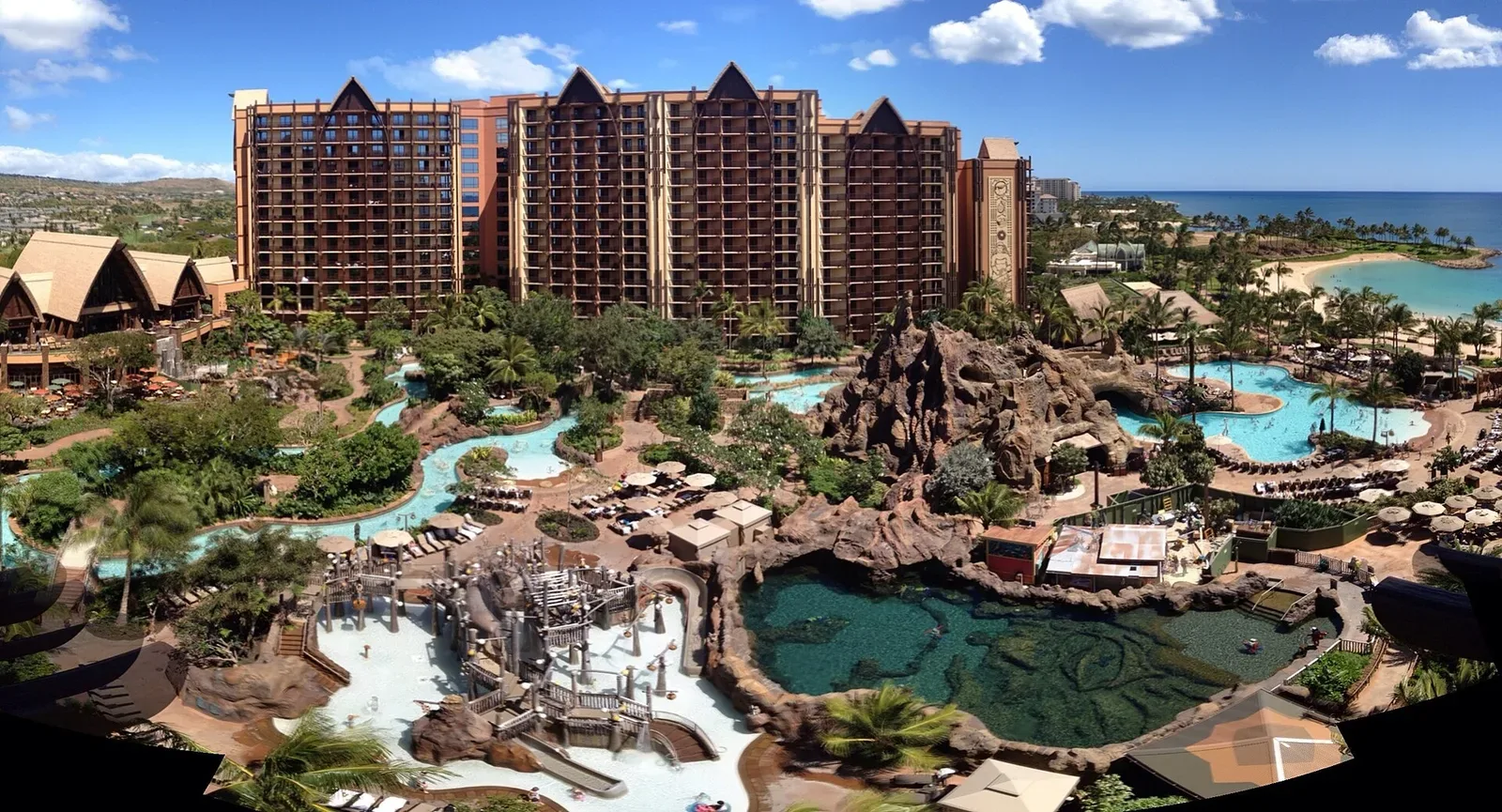 Resort setting at Aulani, a Disney Resort & Spa · 2012 archival photograph.