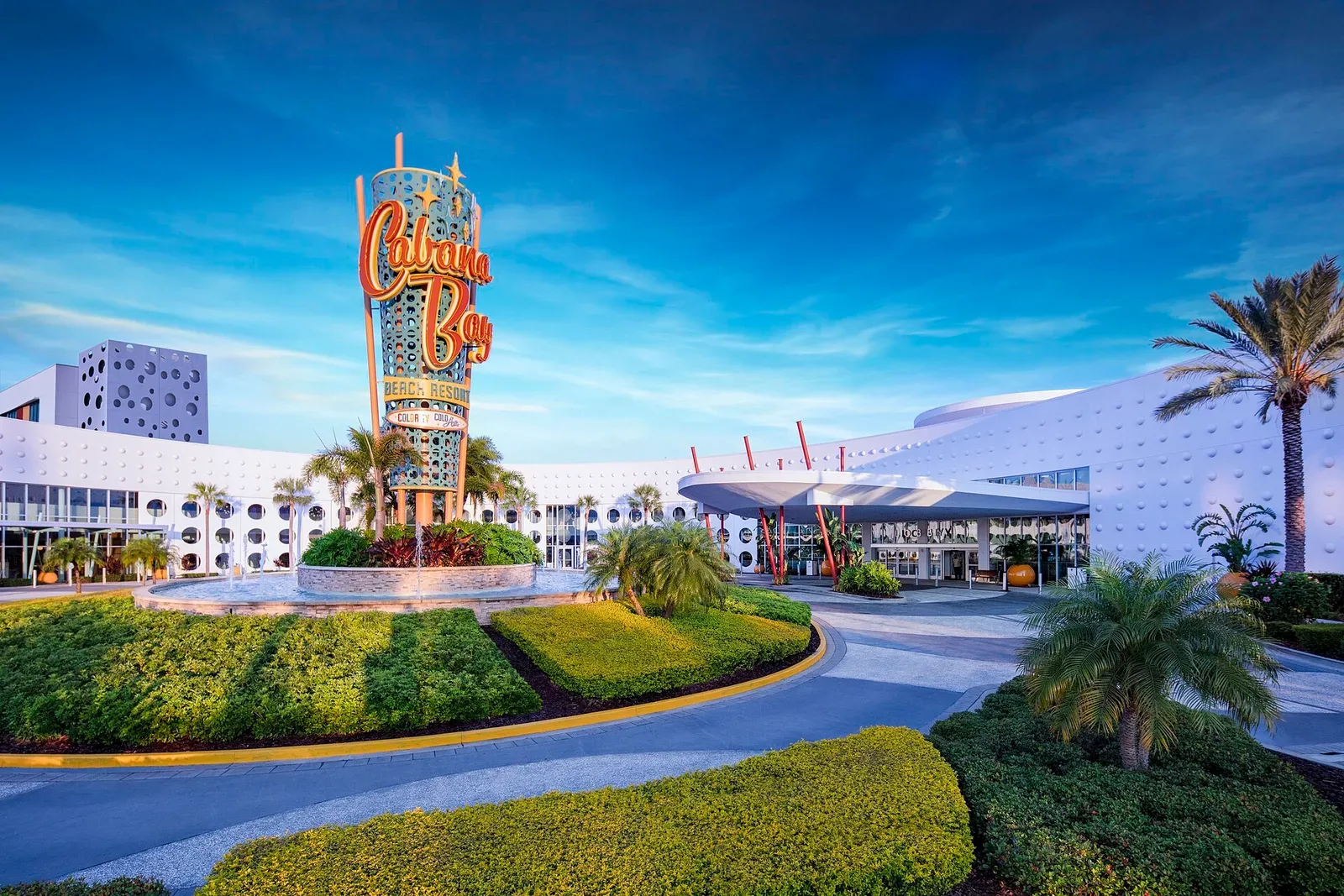 Resort exterior at Universal’s Cabana Bay Beach Resort · 2018.