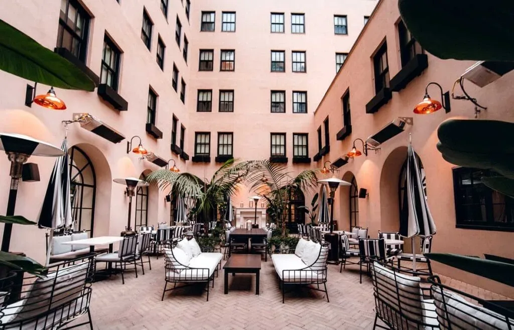 The Guild Hotel · Courtyard, September 2025.