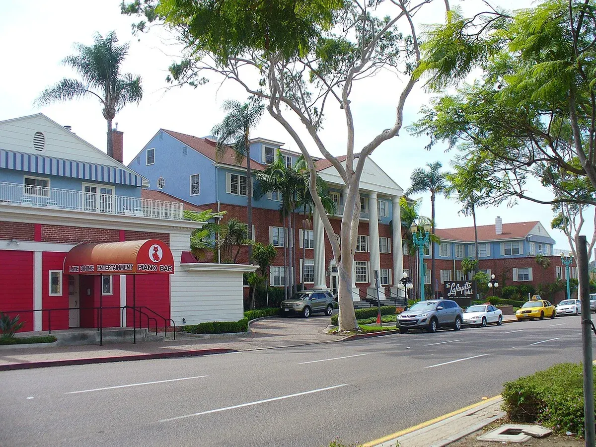 Exterior at The Lafayette Hotel in North Park area