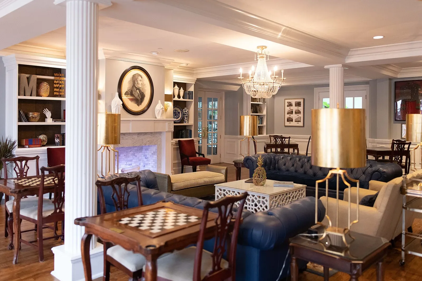 The Marshall House · Hotel lounge, January 2021; compare the current room gallery.