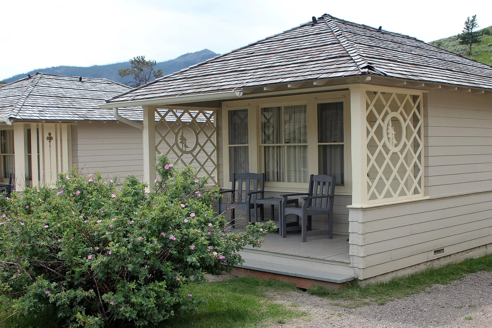 Mammoth Hot Springs Hotel & Cabins · Cabin exterior, July 2013 archival photograph; compare the booked cabin’s current gallery.