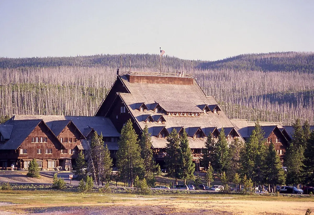 Exterior at Old Faithful Inn in Old Faithful area