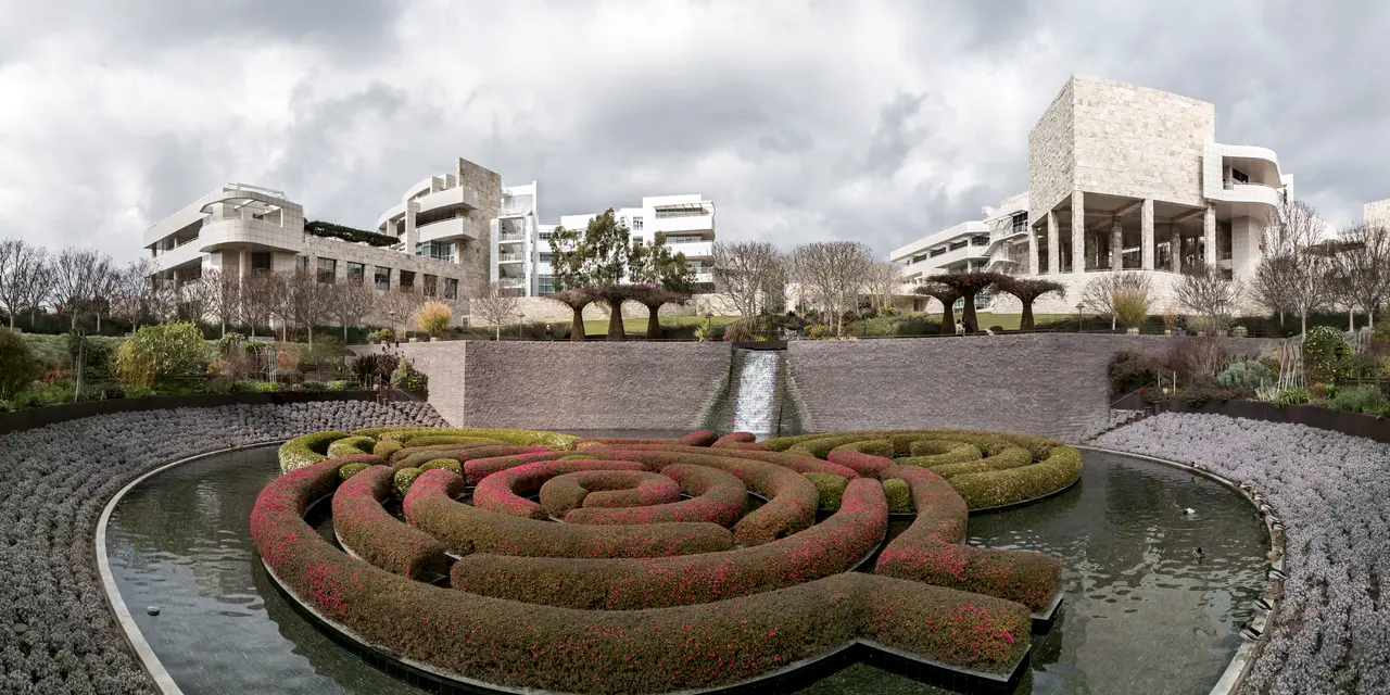 Getty Center and its Central Garden · February 2009 archival photograph; this is not the Getty Villa.