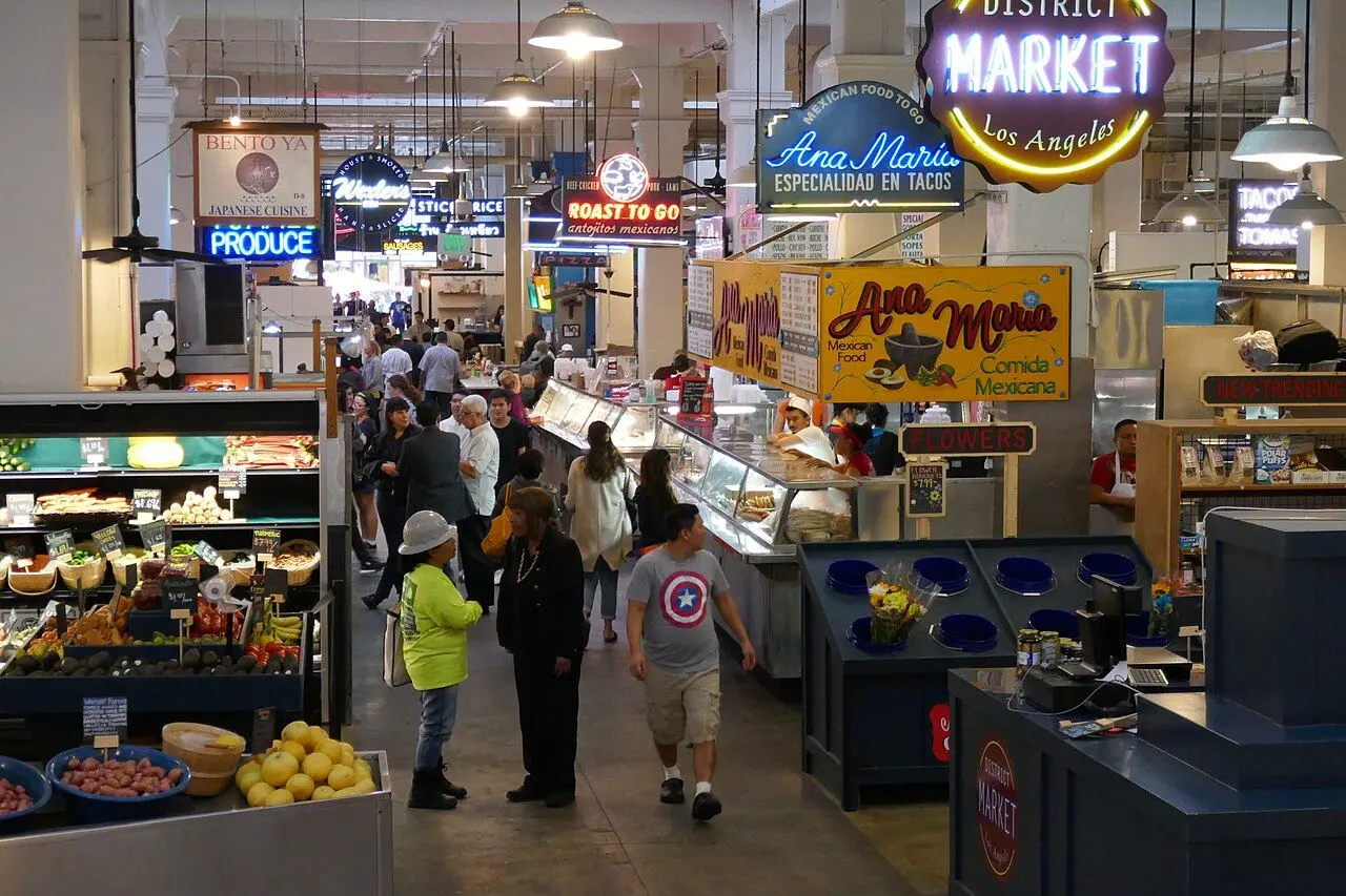 Grand Central Market in Downtown Los Angeles; individual vendors have separate opening arrangements.