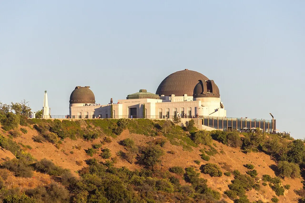 Griffith Observatory · 2012 archival photograph; building entry and planetarium admission are separate choices.