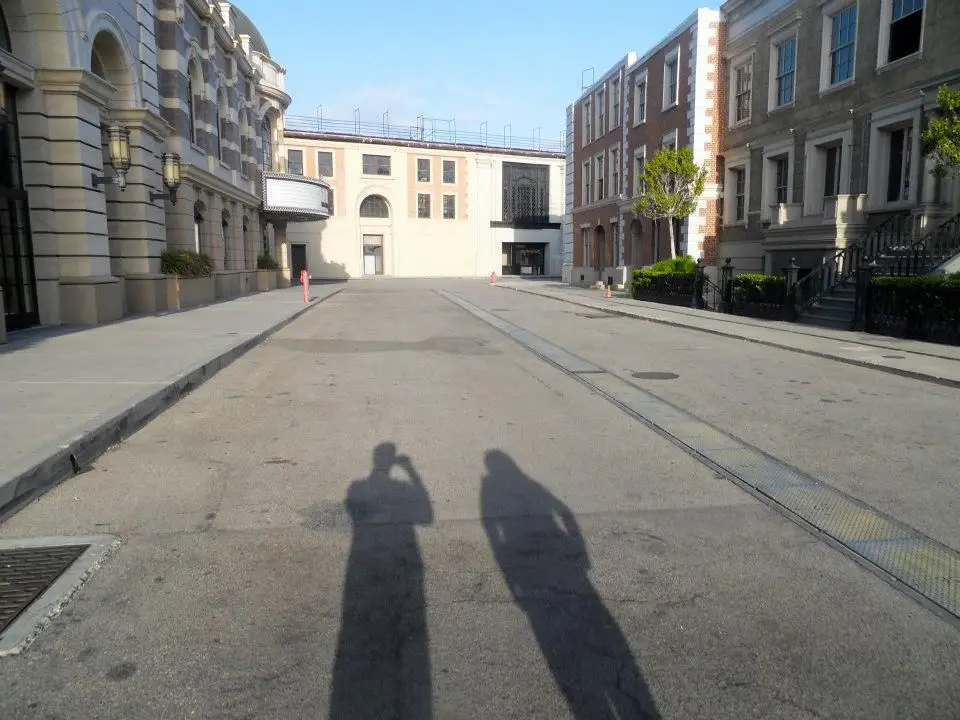 Street setting at Warner Bros. Studios in Burbank; an archival studio photograph, not a promised stop on the current tour.