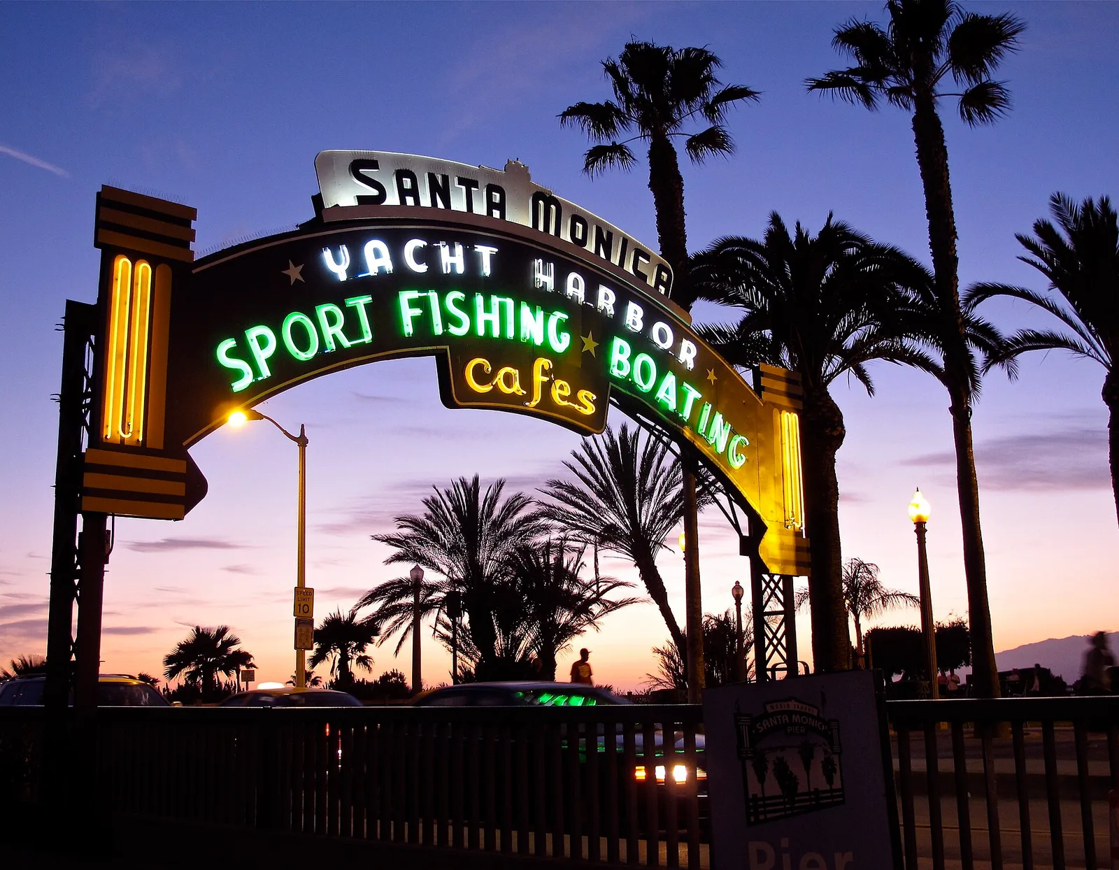 Santa Monica Pier near Los Angeles