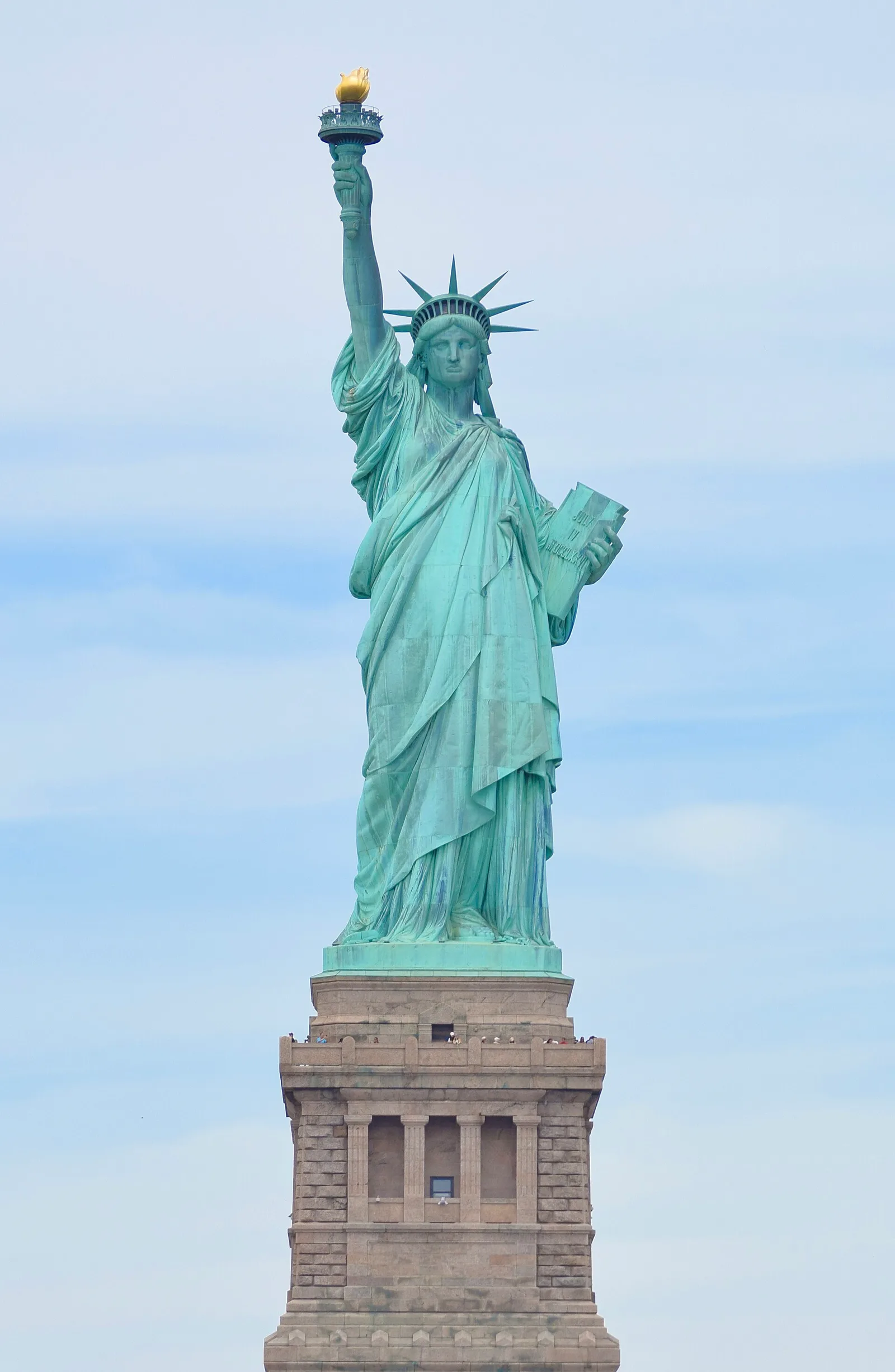 The Statue of Liberty in New York Harbor
