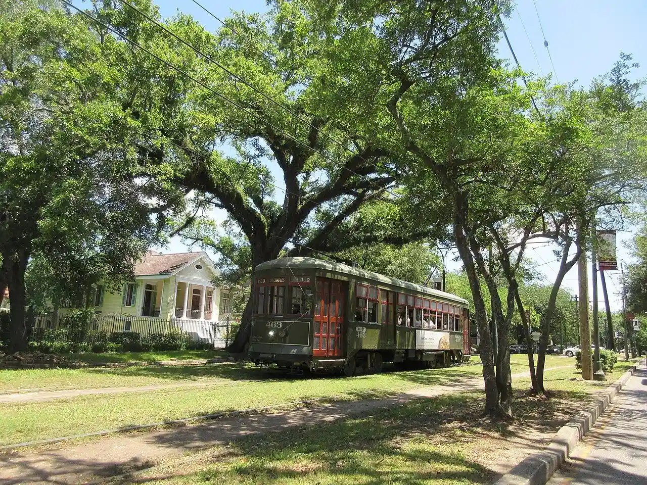 St Charles Avenue streetcar in New Orleans · May 2024; current service is checked separately.