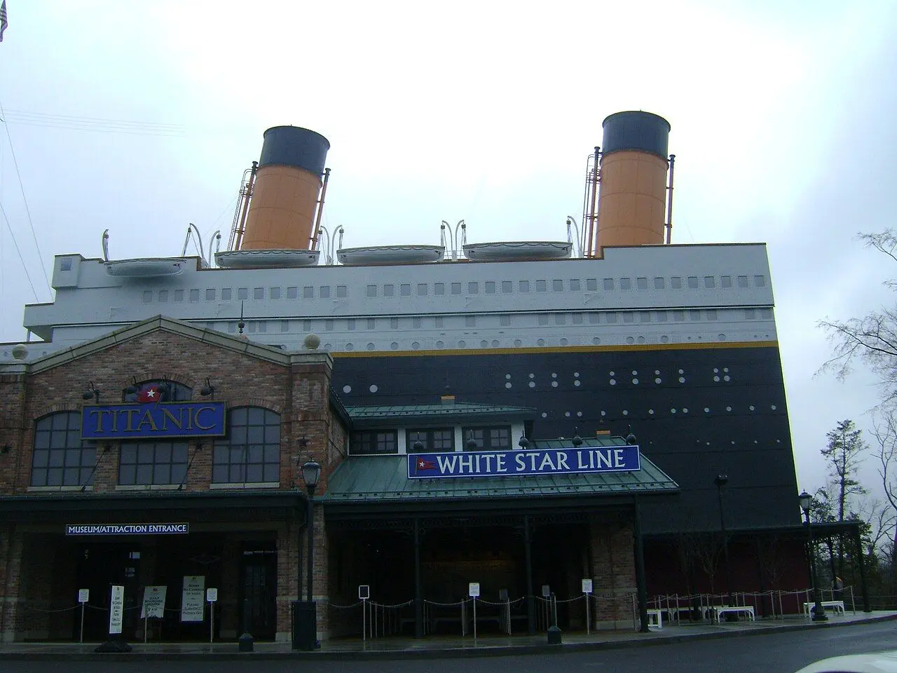 Titanic Museum Attraction entrance in Pigeon Forge; a building photograph, not a current exhibit inventory.