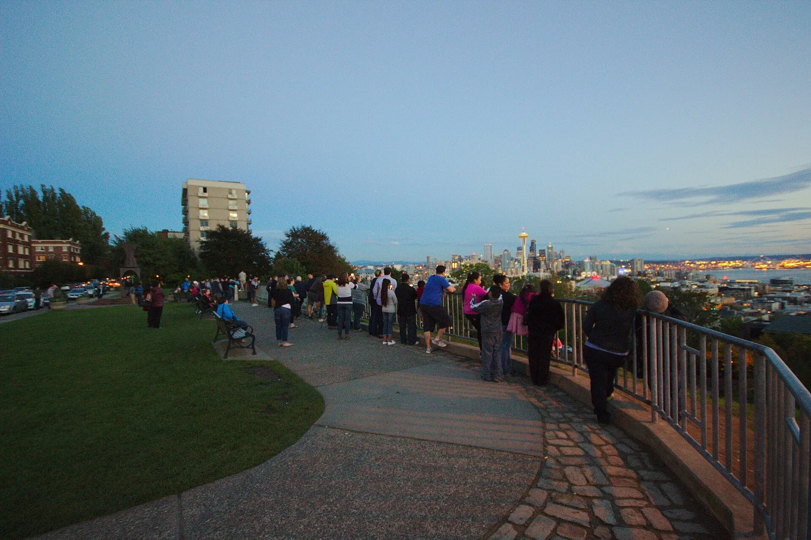 The viewpoint in Kerry Park, Seattle