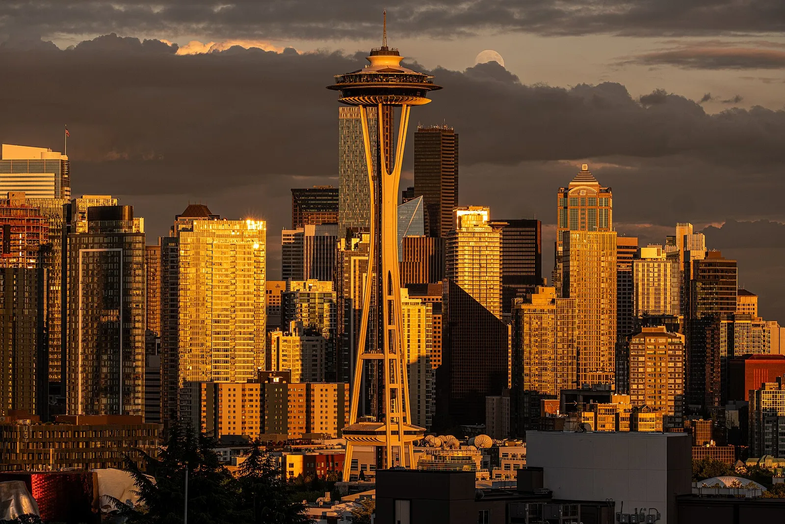 The Space Needle and Seattle skyline from Kerry Park