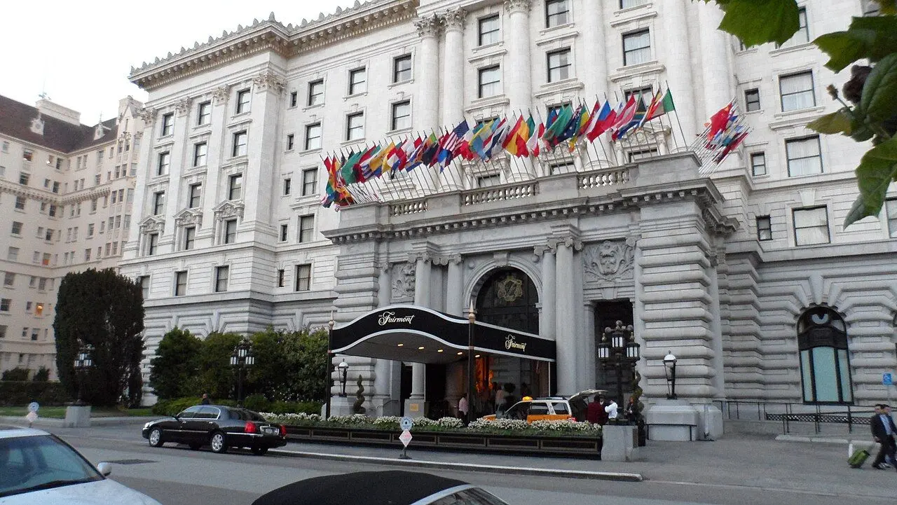 Fairmont San Francisco on Nob Hill · June 2012 archival exterior; selected rooms are shown in the official gallery.