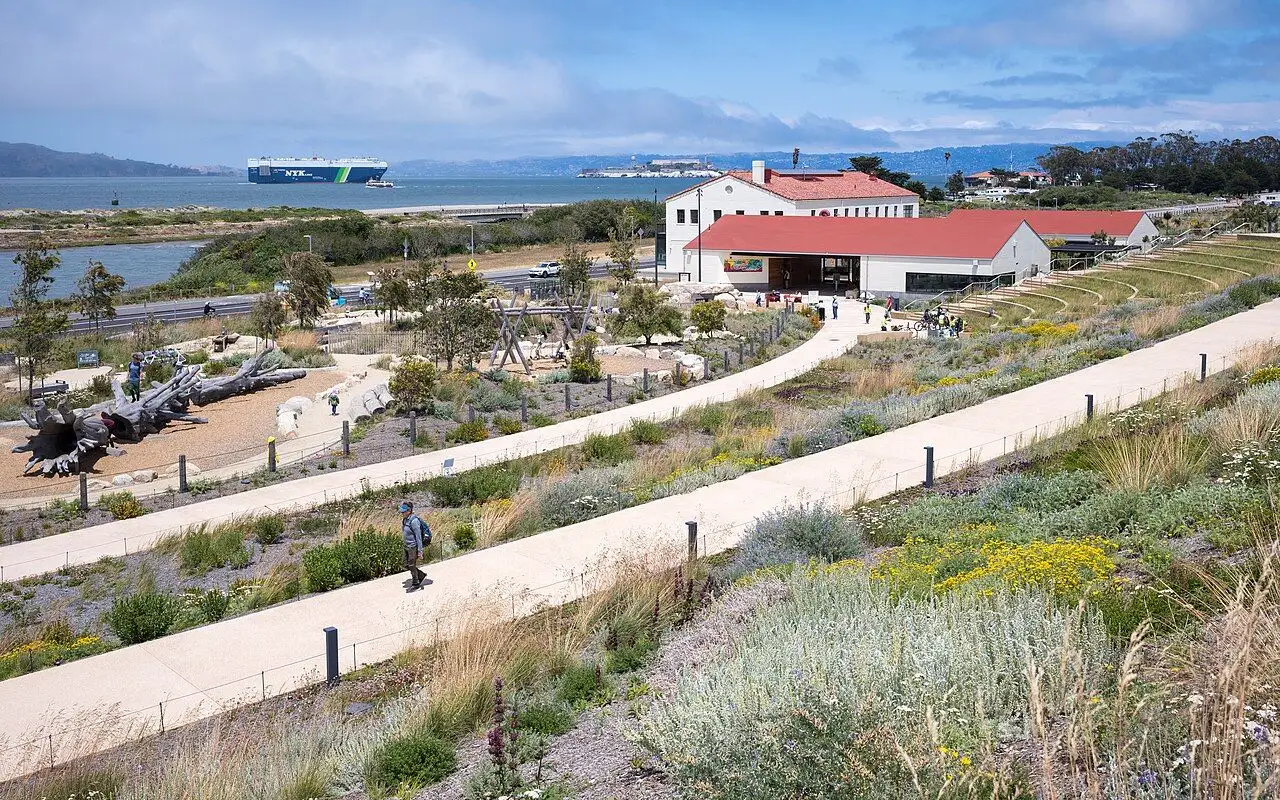 The Presidio in San Francisco, photographed in 2023; an outdoor-area photograph, not a claim that a particular facility is open.