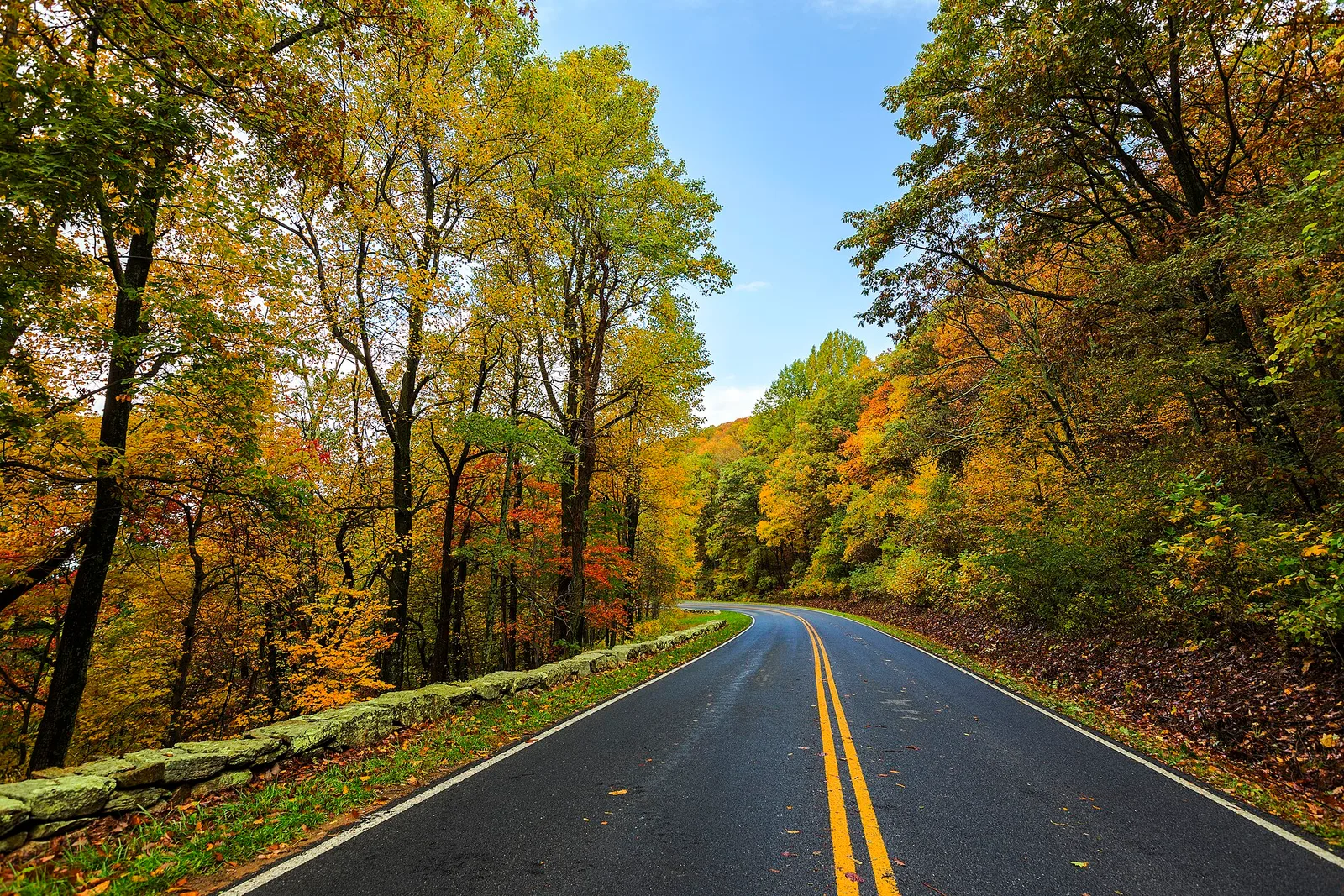 Mountain scenery in Shenandoah National Park