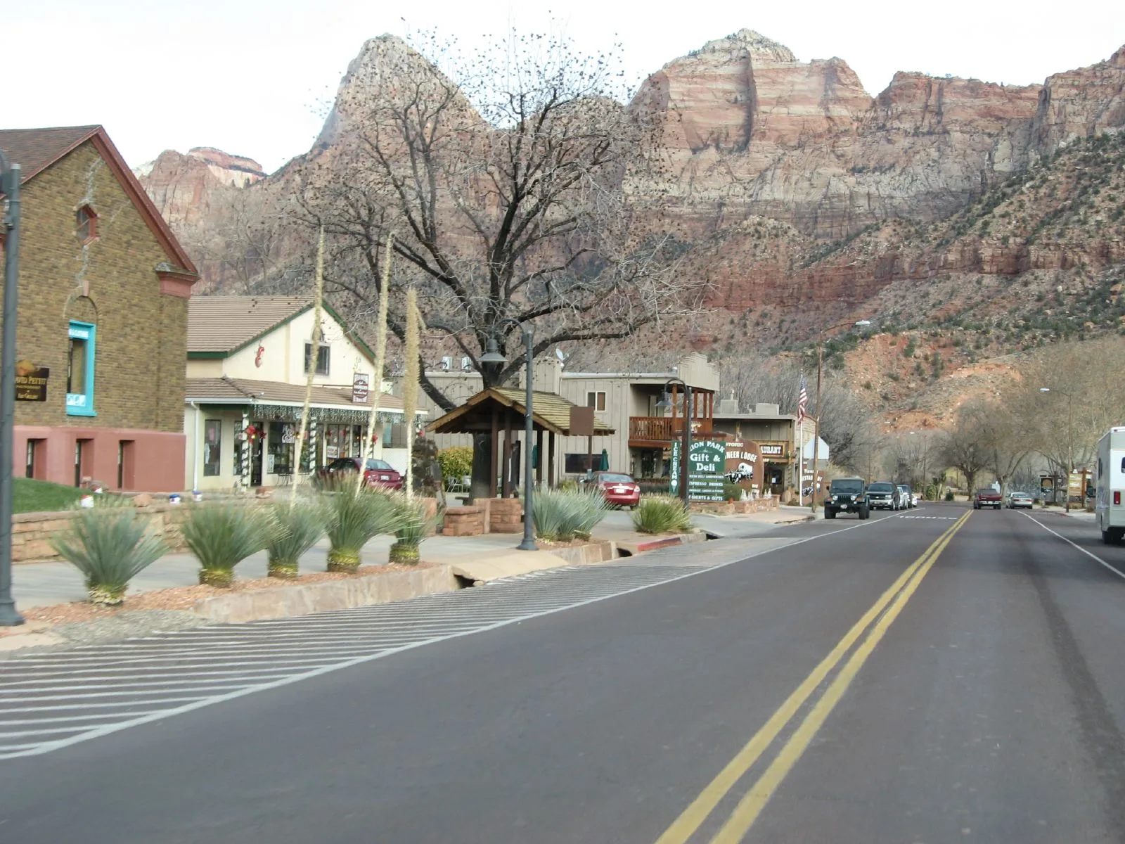 Springdale at the entrance to Zion
